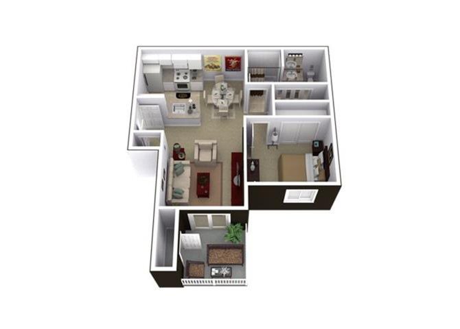 1 bedroom 1 bathroom at Mirabella Heights Apartments in Albuquerque, NM